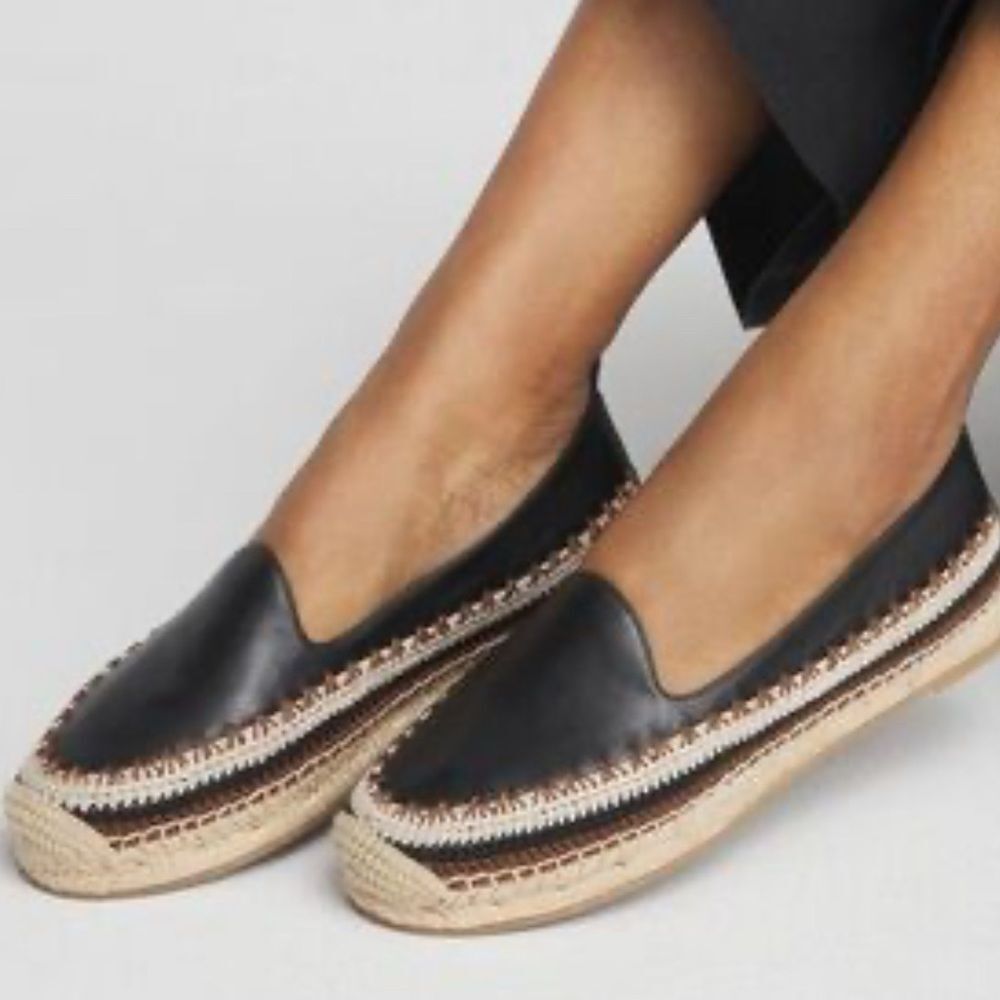 NWT Leather Giada Black Chico’s Flats